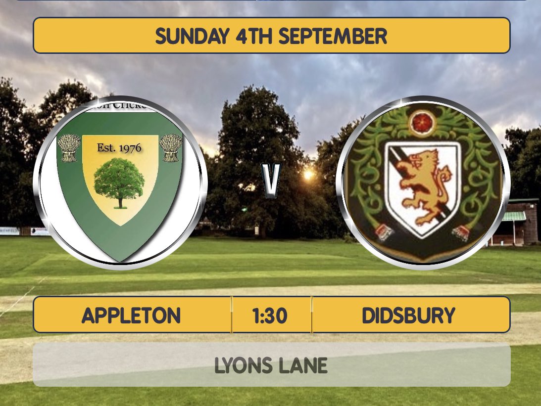 1s are back in 40 over action today at home 🟢🏏