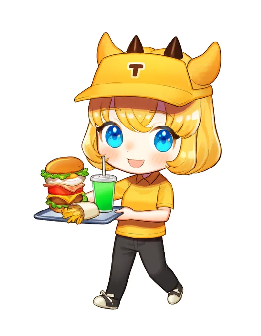 ハンバーガー堂サムネ用もぐらちゃん素材 #もぐらーと 