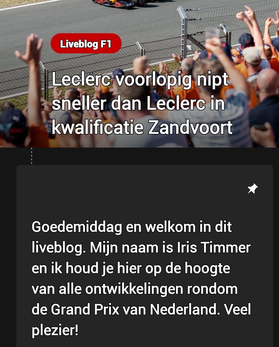 MaWoDro's tweet photo. @NUnl Blijkbaar is Leclerc sneller dan zijn schaduw ;-) https://t.co/5wz6xJlLhv