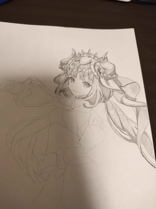途中経過です〜もうちょっとしたら本格的に授業始まるし描く時間減っちゃう;; 