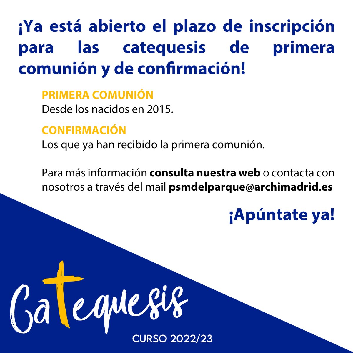 Parroquia Santa María del Parque (@psmdelparque) on Twitter photo 