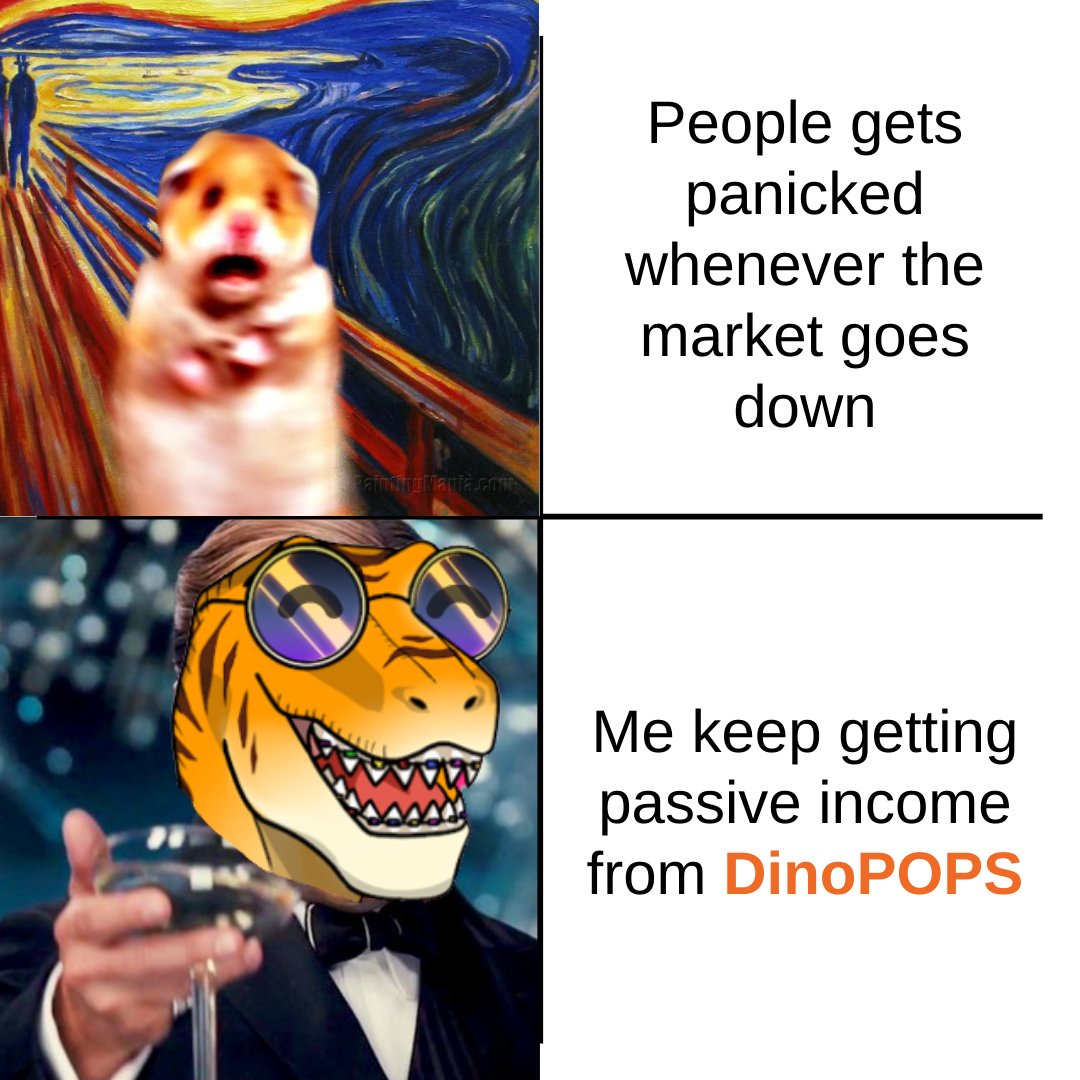 dinopopsio's tweet photo. Frens,

Stop panicking about the market. Think of it this way: now it's cheaper for you to get more awesome #DinoPOPS NFTs!

Let's RAWRRRR-OCK!

Wanna win some cool whitelists and stuffs? RT this &amp; Tag 3 frens!

#RealUtility #NFTCommunity #NFTGiveaway #Vietnamese https://t.co/Wy73ziyO6z