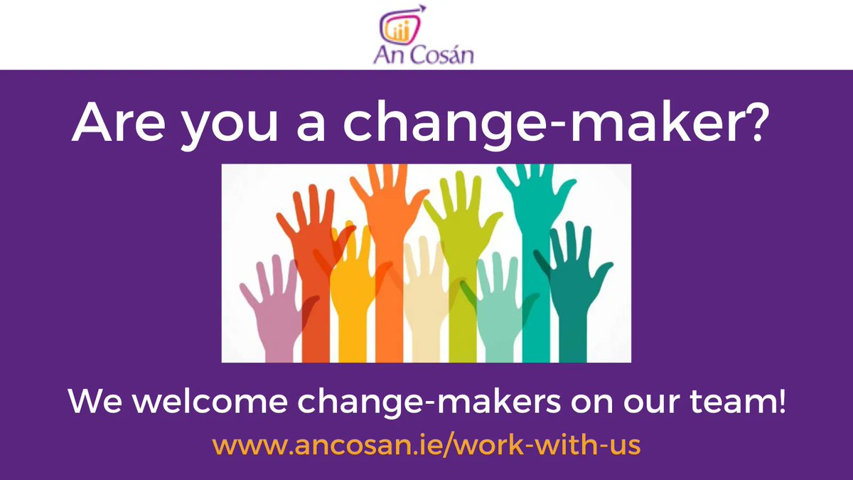 an_cosan's tweet photo. Would you like to #MakeADifference? ๐
We are currently recruiting for a Finance Officer, Executive Administrator, and Early Years Educators in #Jobstown, #Kiltipper and #Cabra >> https://t.co/Co4QLhJuxz
#jobfairy #irishjobs #jobfairyIreland #jobfairyDublin #jobalert https://t.co/HpZy4FWqpk
