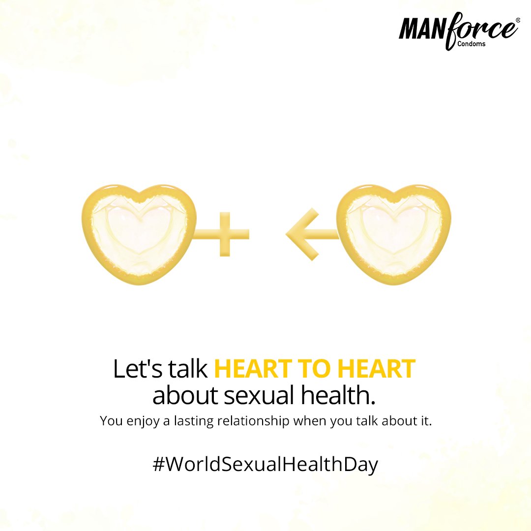 ManforceIndia's tweet photo. Talk to your partner and enjoy a lasting relationship. This #WorldSexualHealthDay speak up.
#WorldSexualHealthDay2022 #SexualHealthDay #Health #SexualHealth #Manforce #Talk #Awareness #ManforceIndia https://t.co/S40g5OInfb