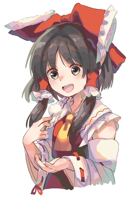 霊夢さんを描きました… 