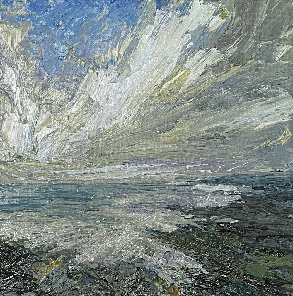 Gallery artist Cloe Cloherty uses illuminating brushstrokes to capture the very essence of Doolin in county Clare. Have you ever visited this magical part of Ireland? #cloecloherty #irishart #doolin #countyclare #barbarastanleygallery