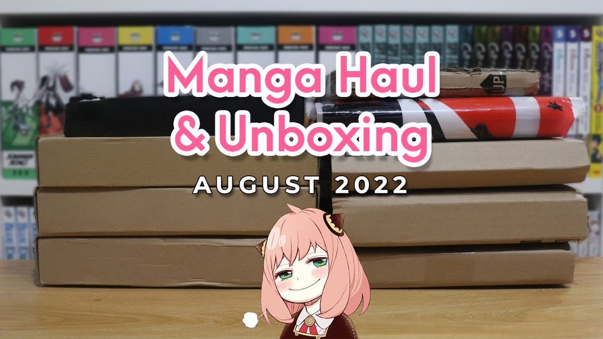 thisiseissen's tweet photo. Greetings, earthlings! I once again unnecessarily burden myself with the task of spreading the good news of @FourEyedRaven1. Why? Because you need to watch her videos and subscribe (47 more to 1k!!).

August 2022 | Manga haul &amp; unboxing
https://t.co/rpi0bsLds6 https://t.co/UAUdktxSbH