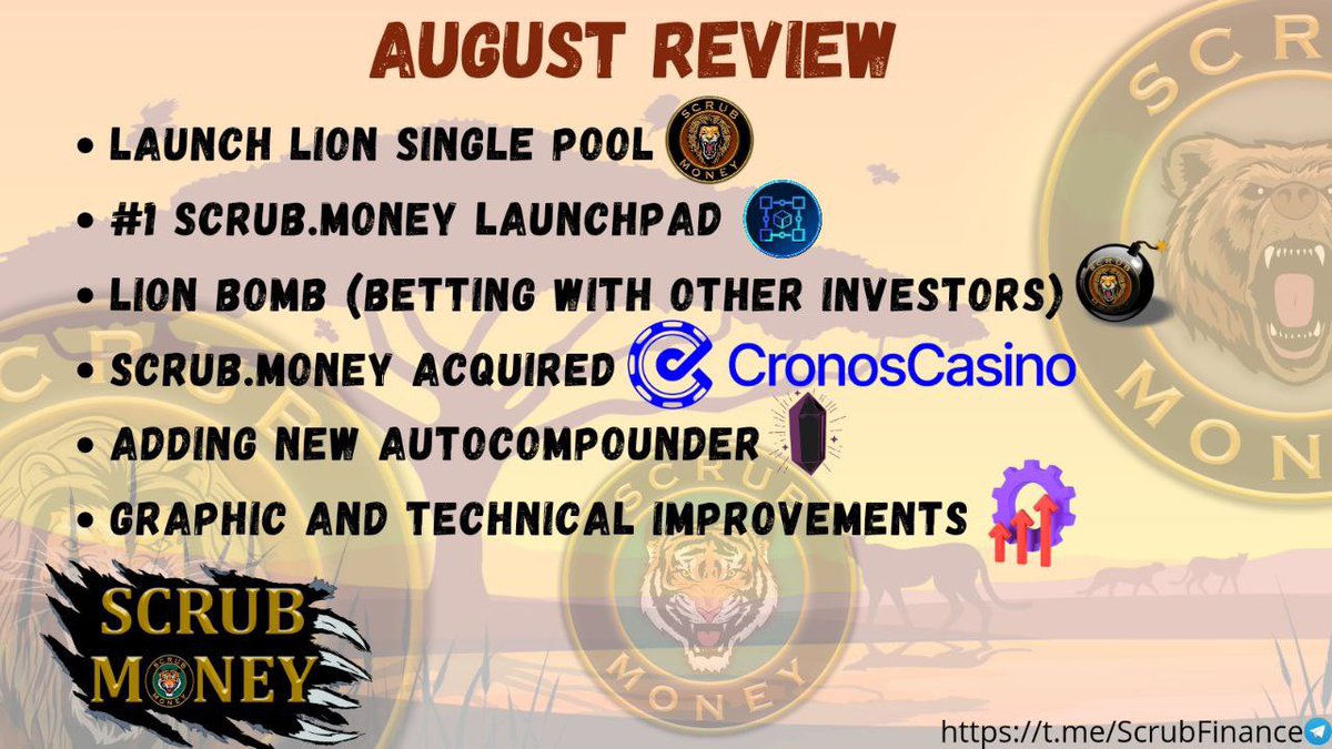 ScrubMoneyDeFi's tweet photo. Just another calm and relaxed month for us, nothing much to see here 👀

#scrubfam #crofam #cro https://t.co/pBMWAT9dyj