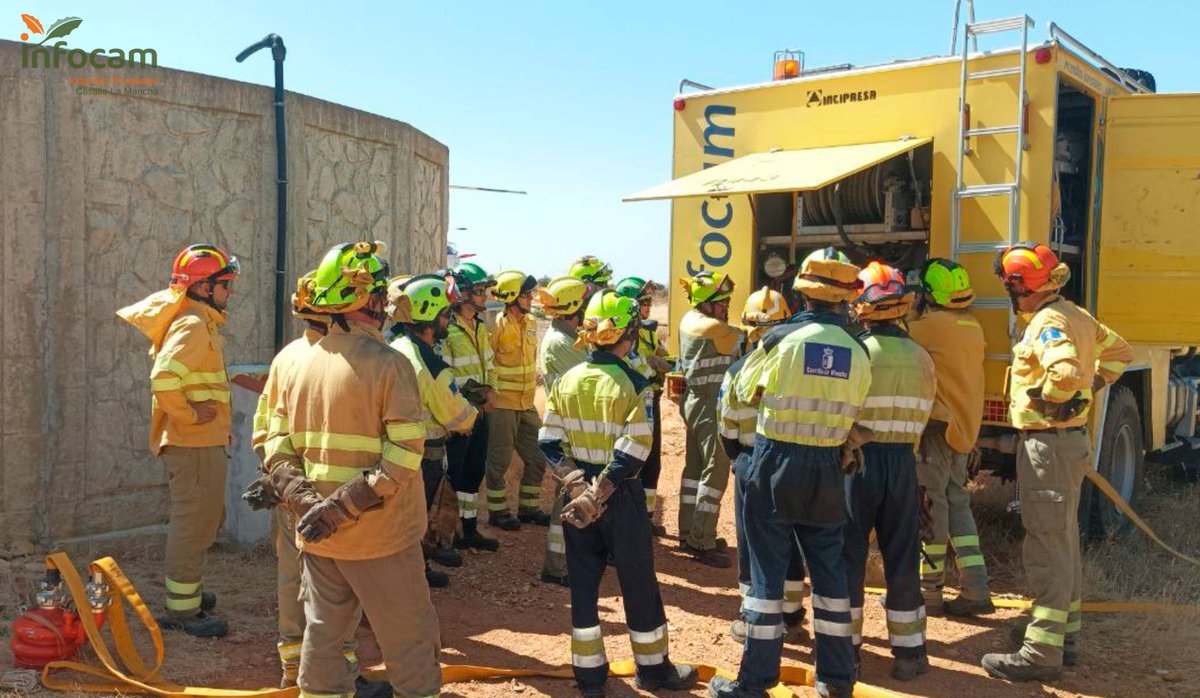 Además de #IIFF, <a href="/Plan_INFOCAM/">INFOCAM</a> actúa en otras emergencias en el medio natural, como las inundaciones. Esta semana se han realizado diversas formaciones para el abordaje y gestión de inundaciones a técnicos, #AAMM y #BBFF.

📸#CiudadReal, #Toledo, #Cuenca, #Albacete y #Guadalajara