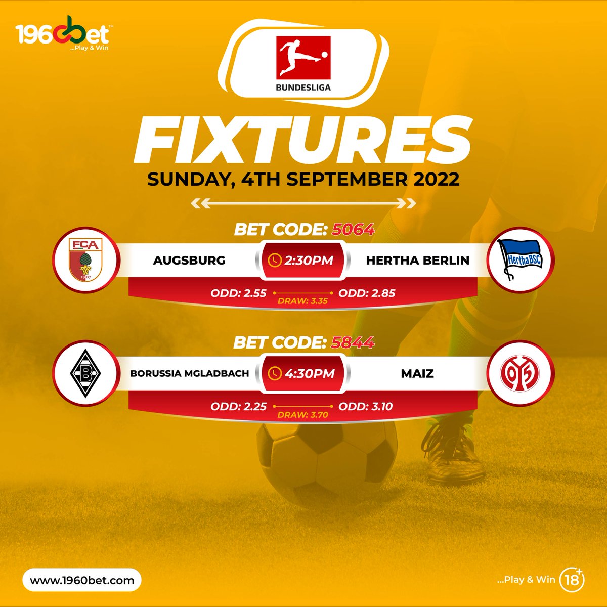 1960BetSupport's tweet photo. #FOOTBALL🏆⚽

#Sundayfixtures

BET NOW on https://t.co/6yYHPke8Ll
MOBILE APP ALSO AVAILABLE
Mobile App Down 👇
https://t.co/yWrnd56Bs6
Play Responsibly 🔞

#playandwin #1960Bet #LaLiga #SerieA #Ligue1 #Superlig #football #sports #odds #fixtures https://t.co/R9EyRIcuTC