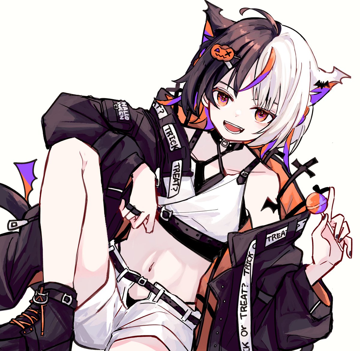 「ハロウィンなのでお着替え 」|の・あみゅるのイラスト