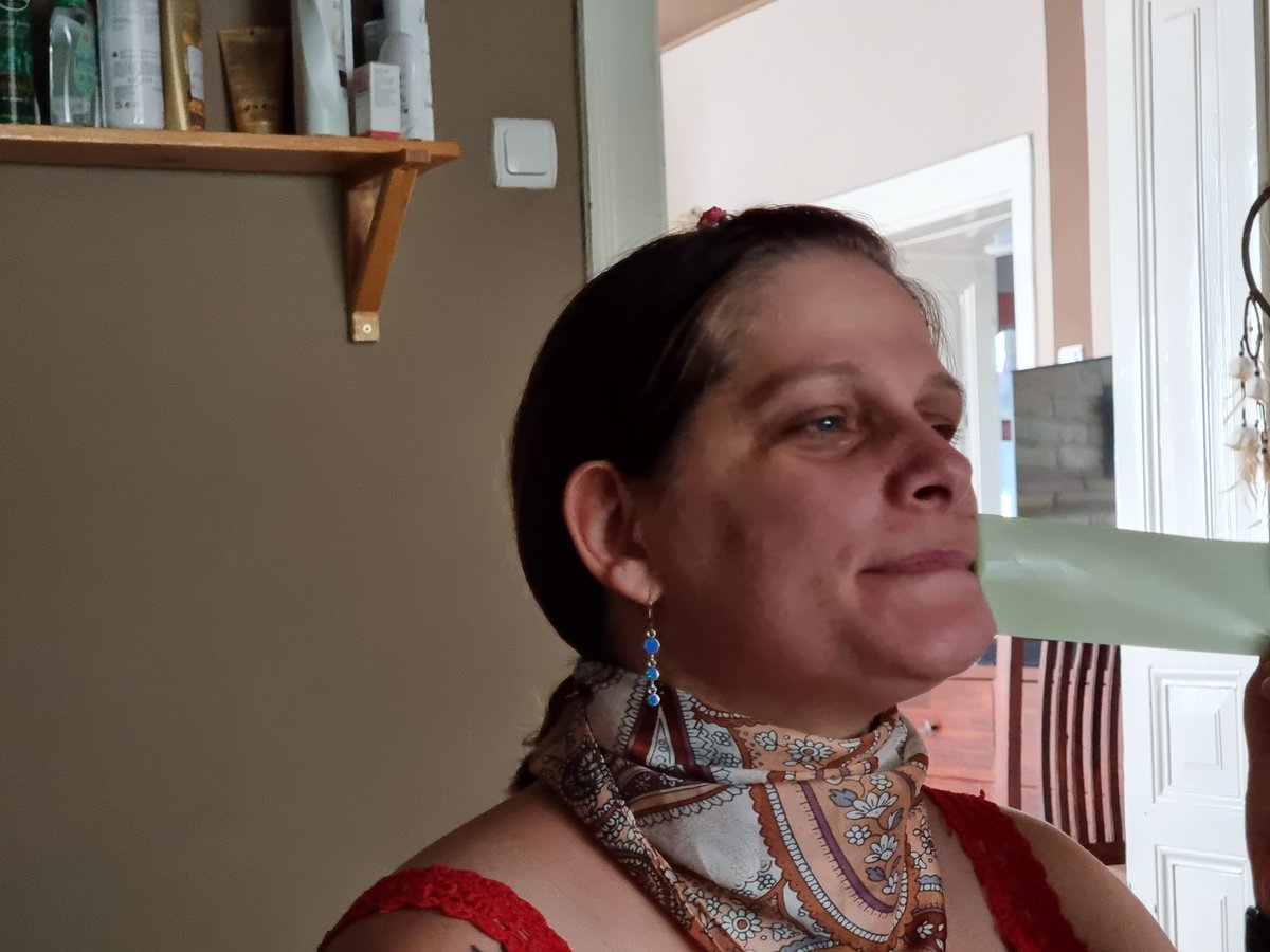 Neon green and yellow tape is very shiny on my mouth. The full video is coming to OF tonight 😘🥰 #onlyfans #selfgag #tapegag #ducttape #gaggedselfie