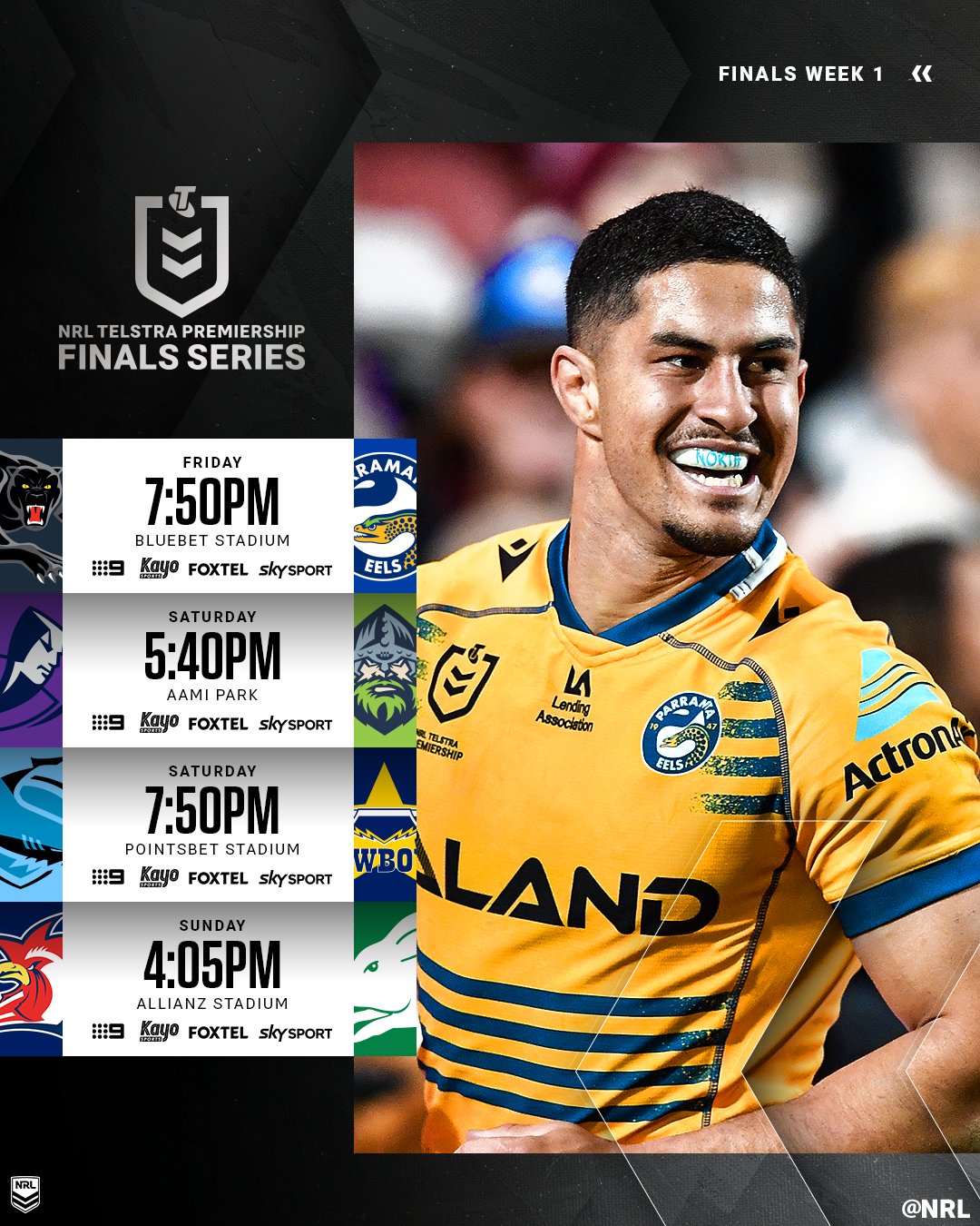 NRL on Twitter "Your 2022 NRL Finals Fixtures 🔥 https//t.co