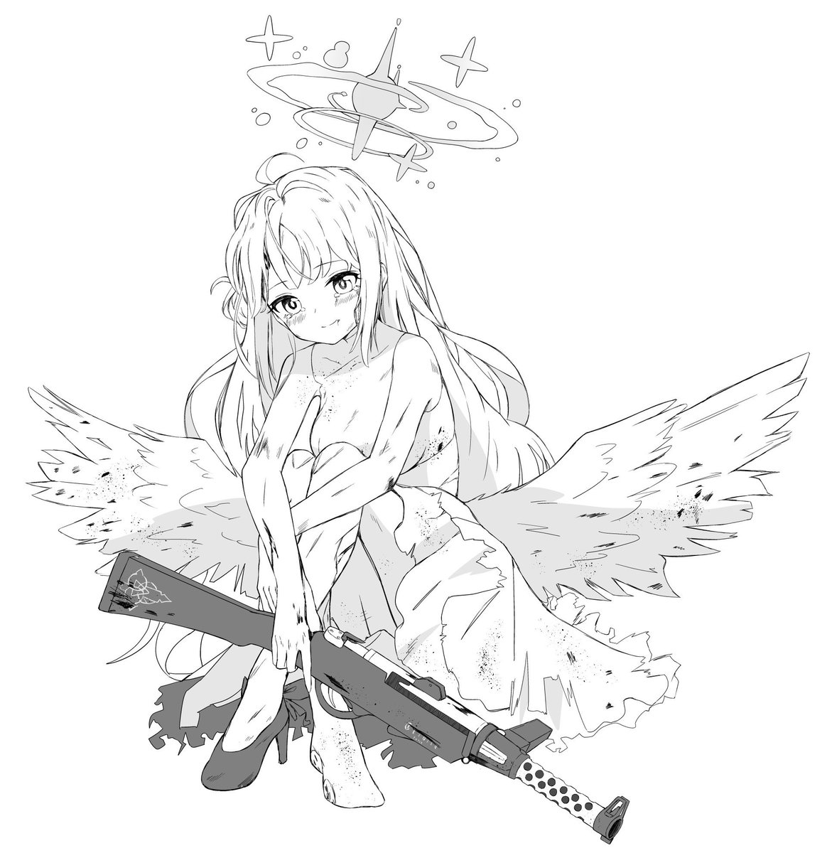 bokkenza's tweet photo. ボロボロのミカかわいい
 #ブルアカ https://t.co/3uPJULt6Lp