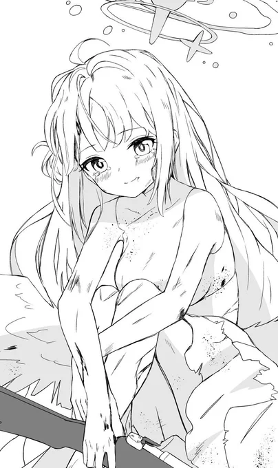 ボロボロのミカかわいい
 #ブルアカ 