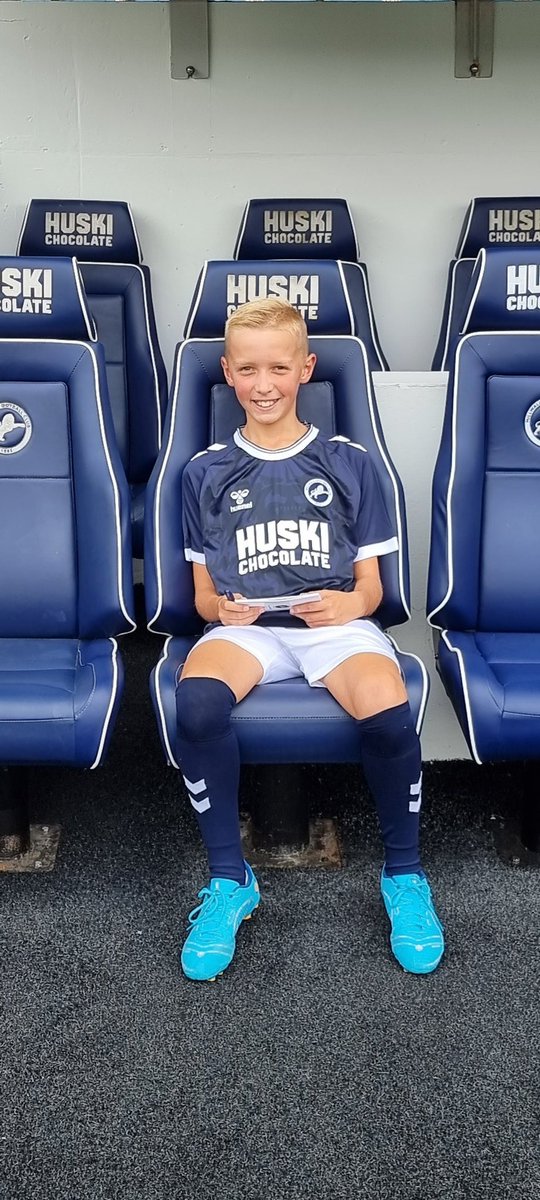 Top day at <a href="/MillwallFC/">Millwall FC</a> yesterday. My boy was mascot and loved every minute.
