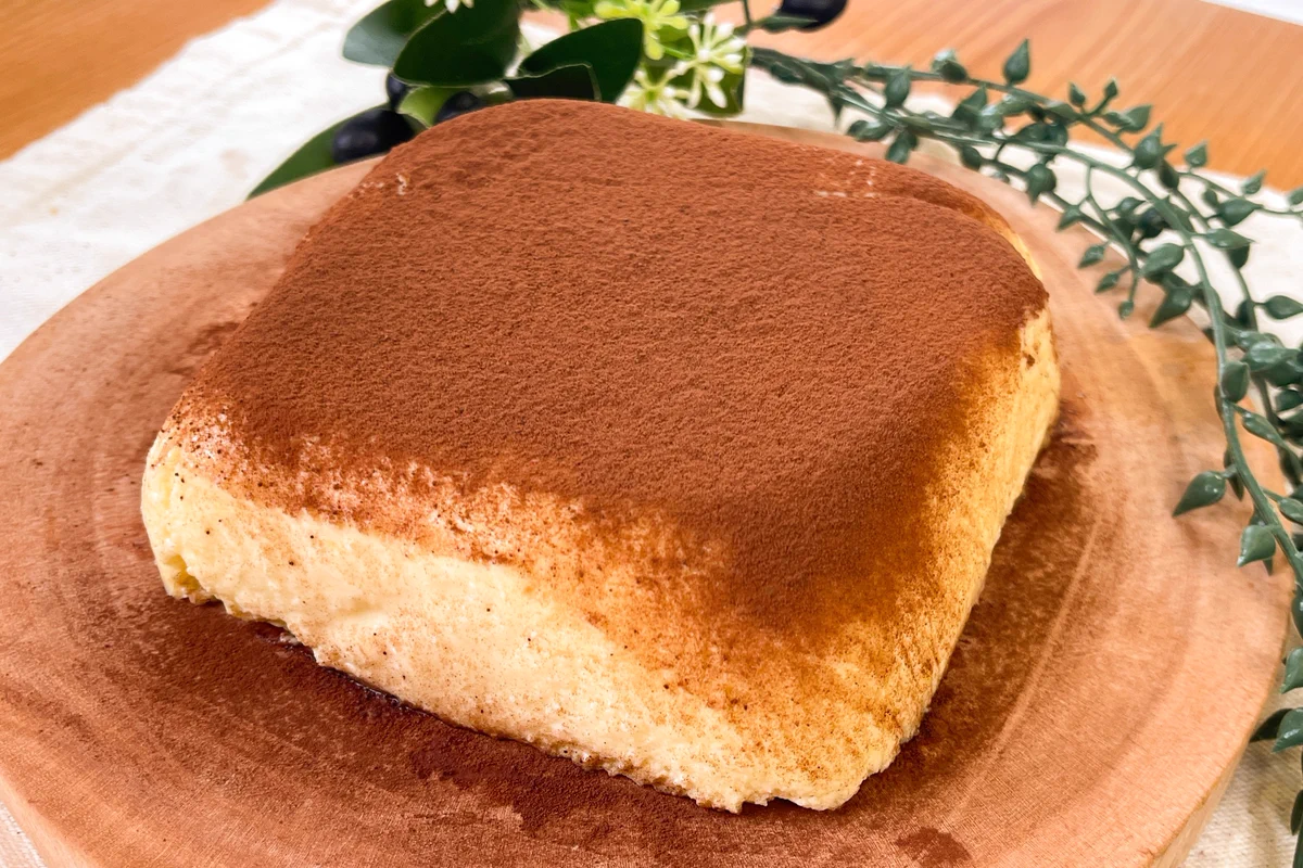 これならカロリーが抑えられる！豆腐を使った「ティラミス風チーズケーキ」。