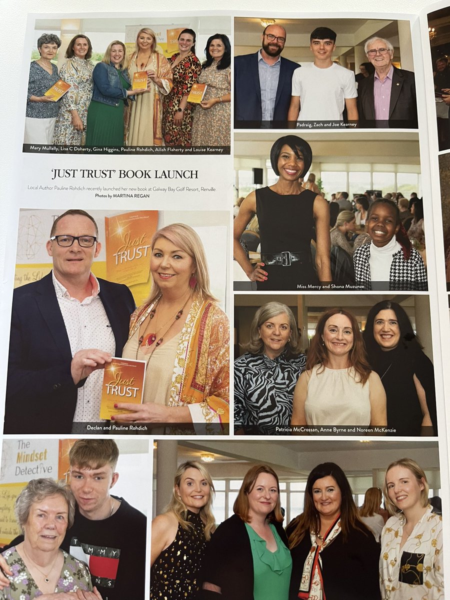 Delighted to have photos of my book launch party in the latest edition of <a href="/GalwayNow1/">Galway Now Magazine</a> #justtrust #memoir #resilience