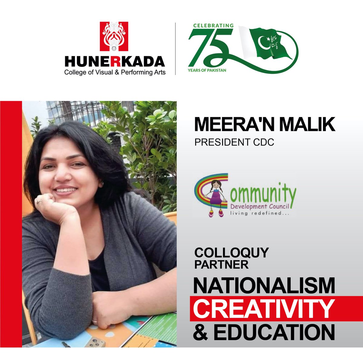 PehchanPak's tweet photo. Meet our Colloquy Partner β Meera'n Malik
#Hunerkada #PehchanPakistan #Nationalism #Creativity #Education #InclusiveCollaboration #InclusiveEducation https://t.co/dBpQeoC4QU