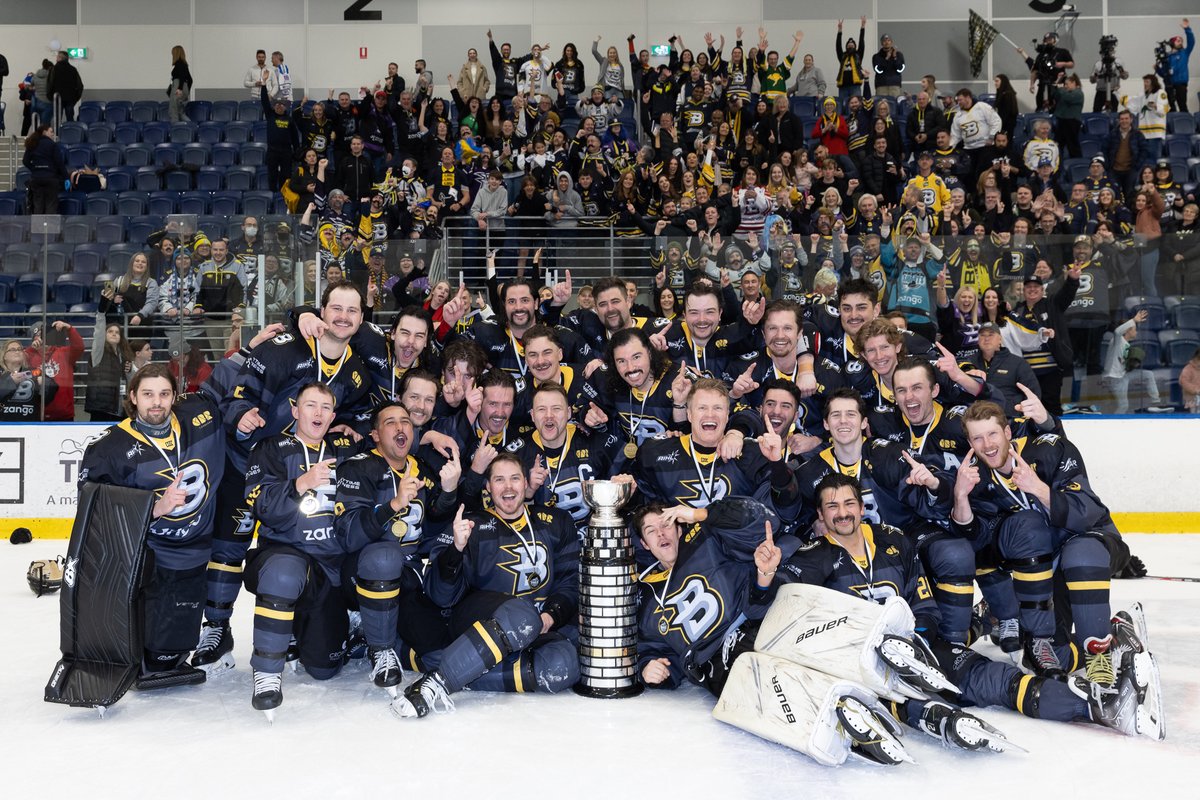 CaribouCBRBrave's tweet photo. Your 2022 Australian Ice Hockey League Champions - and Goodall Cup holders.
#AlwaysBrave #AIHLChampions #GoodallCup https://t.co/YV274LqzzY