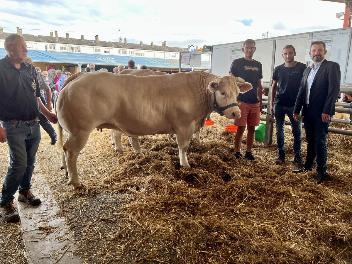 LechatHubert's tweet photo. Comme chaque année, l’excellence de l’élevage s’est donnée rendez vous au Festival de la viande à Evron - 53. 
Ce festival comme notre filière d’élevage ne vit que par la passion d’éleveurs, de professionnels bouchers, de consommateurs avertis. Soutien à la filière 👍🏻 https://t.co/2HNU5z1RMd