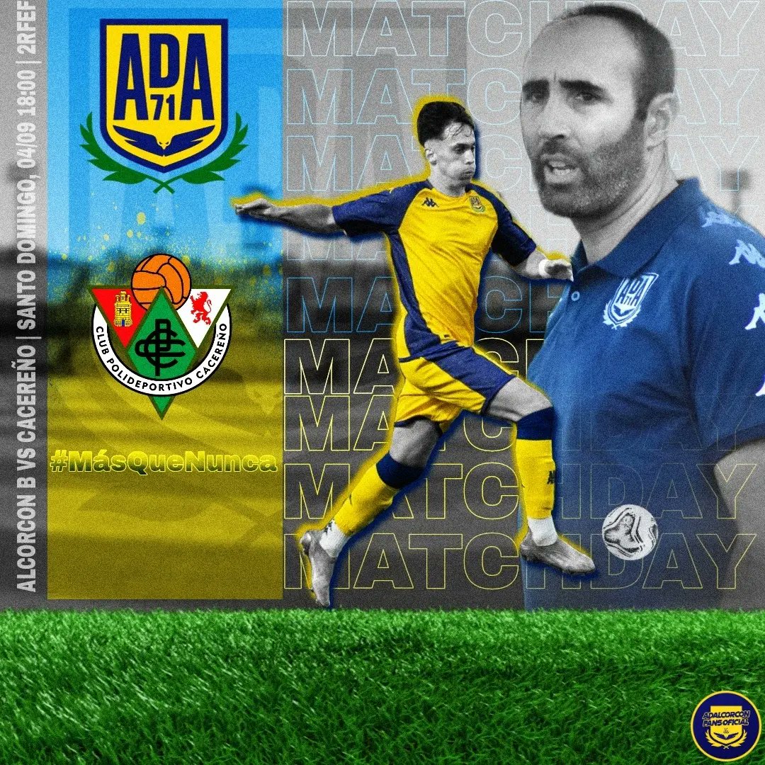 adalcorconfans2's tweet photo. ⚽ MATCHDAY ⚽
Hoy, a las 18:00 horas, el #AlcorB debutará en la #2RFEF frente al #CPCacereño y lo hará en el #EstadioSantoDomingo.
Los de #Capdevilla, que consiguieron el ascenso el curso pasado, buscarán empezar el campeonato dando una alegría a la afición #alfarera 💙💛 https://t.co/NUOOJeMwPv