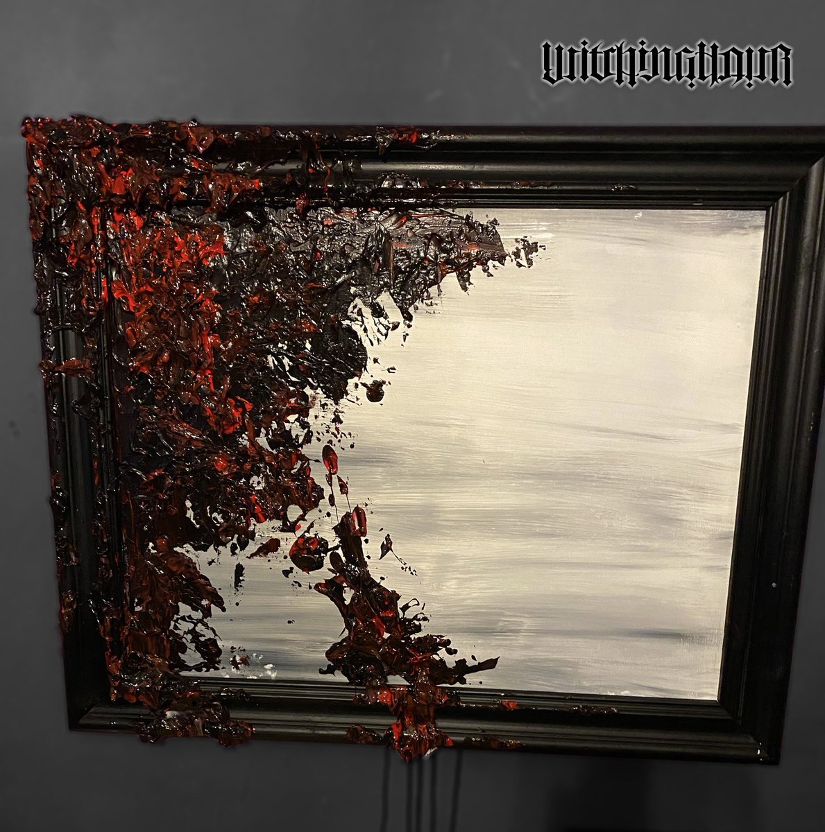 WitchinghourT's tweet photo. Abstract painting by Bobby Grey #contemporaryart #artist #witchinghourtattoo #bobbygreytattoo #abstractart #art #arthallery #amsterdamart #amsterdam #textureart #tattooartist #shotgun https://t.co/jeagY66Sam