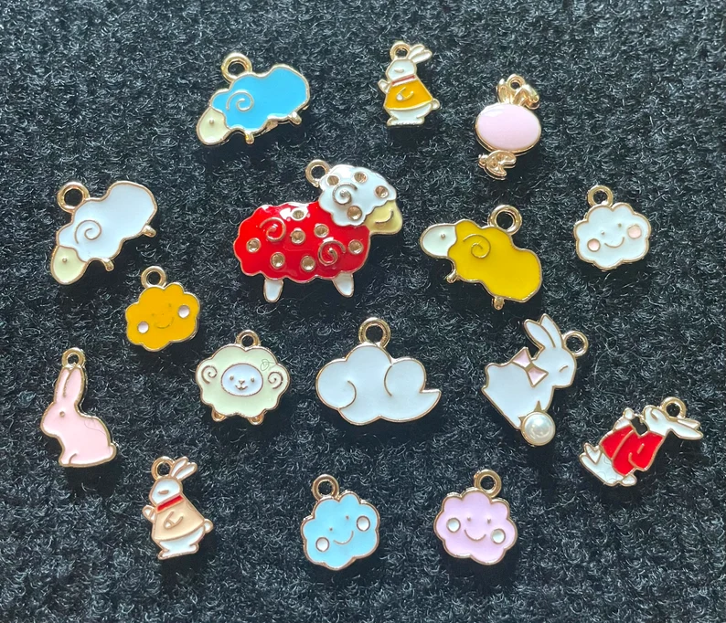 mandarixy's tweet photo. Set Of 16 Pastel Fluffy Sheep, Clouds, &amp; Bunnies enamel and goldtone charms f̔or #jewelrymaking ✋

👉👉https://t.co/QzmgYZeaCj

#ai #iot #bigdata #discoveraret #quote #belleau #pilgrimages #eradious https://t.co/cz3xkeZCIv