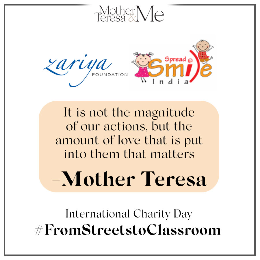 zariya_org's tweet photo. We are proud to be associated with @Spreadasmile_IN. We greatly admire the work that Spread a Smile does at the grassroot level in facilitating education for slum kids &amp; ensuring they choose the right path.  

Follow their work: 
https://t.co/O3avnyL2Fg

#InternationalCharityDay https://t.co/GQweLfbt9f