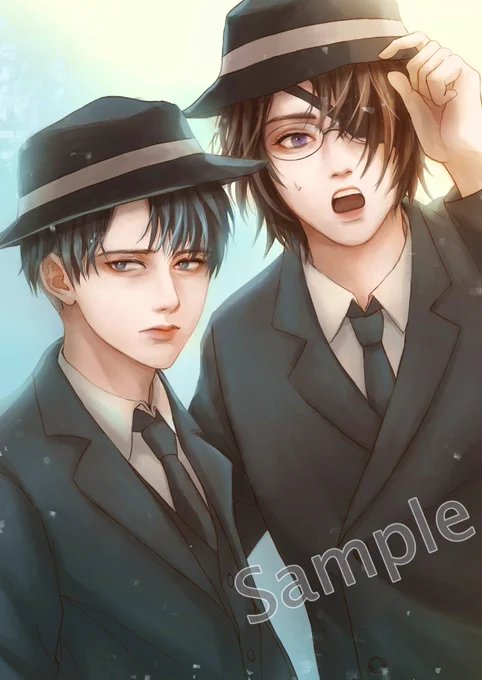【サンプル追加1】イラストはほぼ原作軸、フルカラーといっても半分くらい鉛筆画という…(一応色はついてるんですよ!!)全体のイラストがなんとなく繋がってる感じになっています! 
