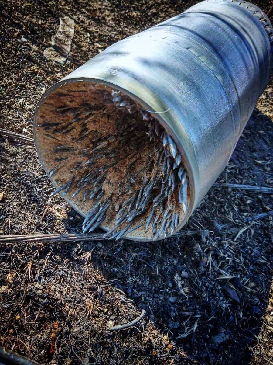 JayinKyiv's tweet photo. Downed Russian rocket and what it looks like from inside. https://t.co/3JS3tQuWq8