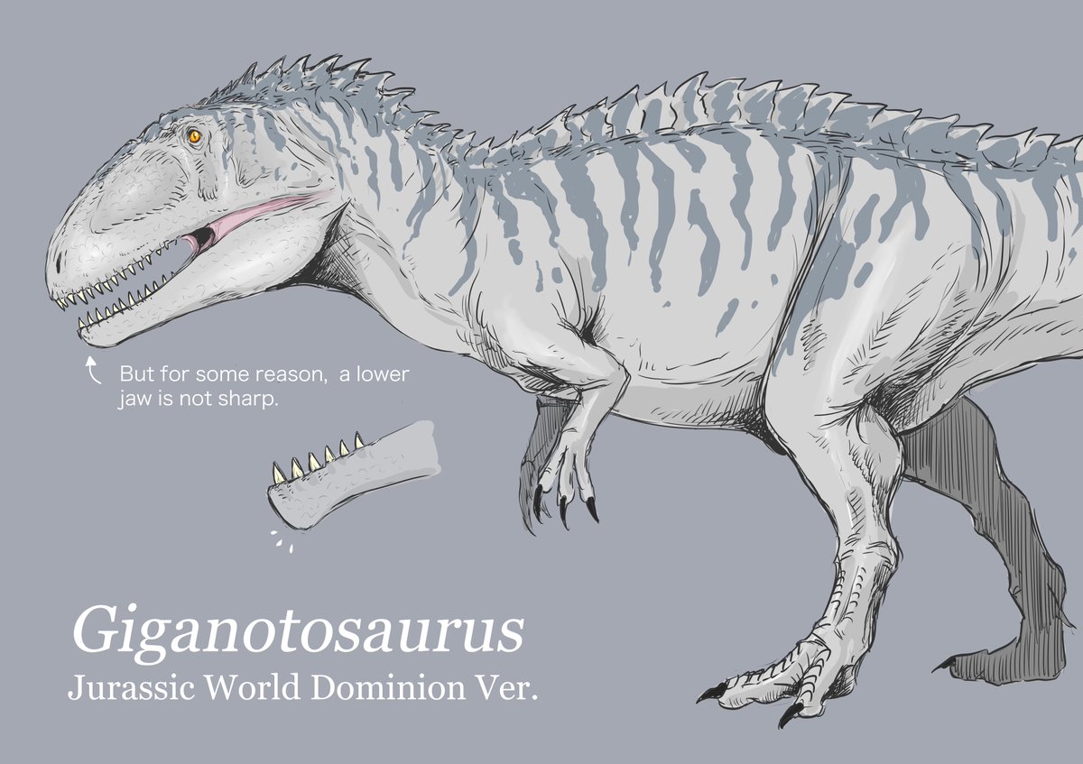 ギガノトサウルスとトリケラトプスの手。

 #みんなの好きな恐竜を教えてください 