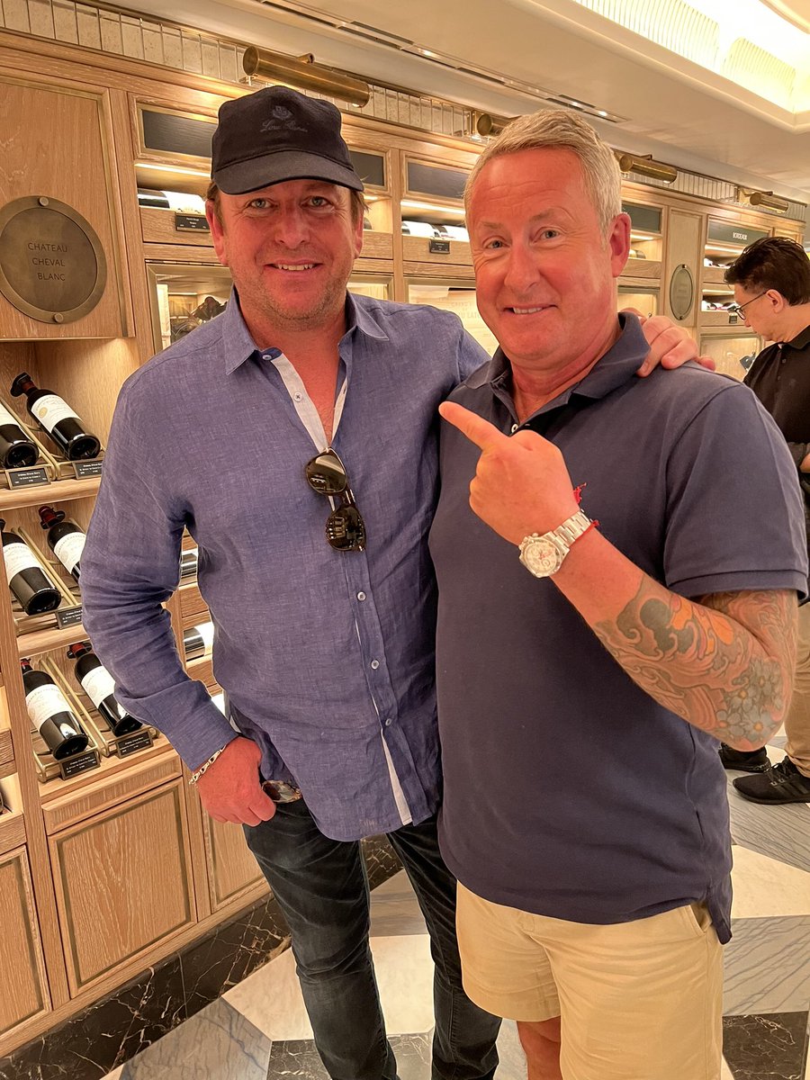 emma_beal80's tweet photo. Sunday throw back to the time I accosted @jamesmartinchef whilst he was being incognito in @Harrods …all because he simply had to meet @GrahamPrecious7 😂 “Because you two have so much in common!” …I blame the lunchtime wine 😁🍇🍷#YORKSHIRE #chef #jamesmartin #2legendstogether https://t.co/KeR9R4VgX3