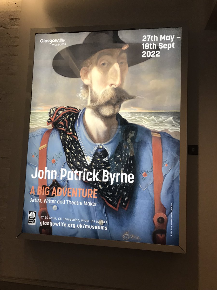 GallowayNeil's tweet photo. John Patrick Byrne exhibition for us yesterday afternoon at Kelvingrove. The man is a genius and it is a brilliant exhibition.
Only two weeks left before it finishes. Go and see it
#johnbyrne #johnpatrickbyrne #glasgowlife #kelvingrove #abigadventure https://t.co/tkkiq0FV4W