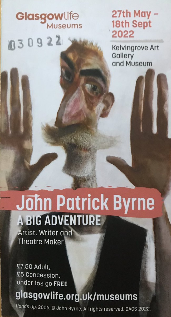 GallowayNeil's tweet photo. John Patrick Byrne exhibition for us yesterday afternoon at Kelvingrove. The man is a genius and it is a brilliant exhibition.
Only two weeks left before it finishes. Go and see it
#johnbyrne #johnpatrickbyrne #glasgowlife #kelvingrove #abigadventure https://t.co/tkkiq0FV4W