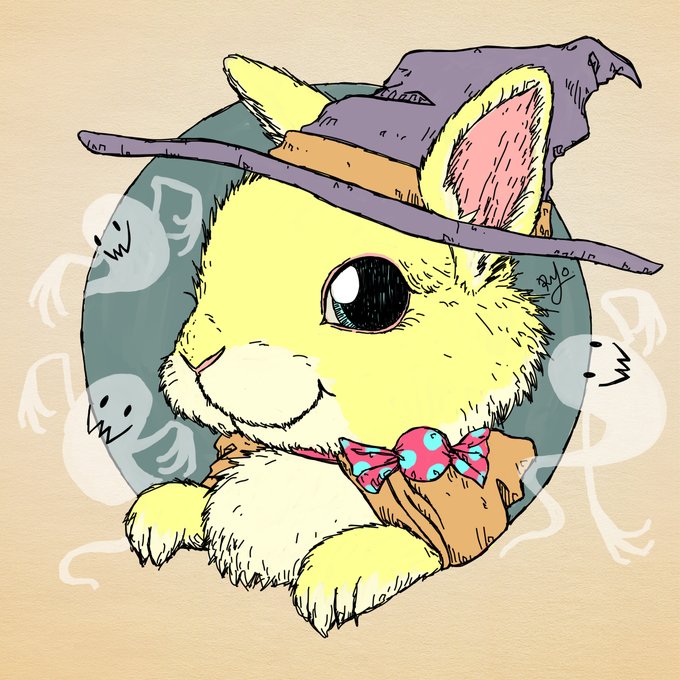 HelloToday's #cryptoluckybunny is...『Crypto lucky bunny』 No.2 HalloweenOwned by #Halloween #ハロウィン #うさぎ #NFT#nftcollector #NFTart#NFTCommunity #NFTartist  #NFTs #NFTcollectibles # 