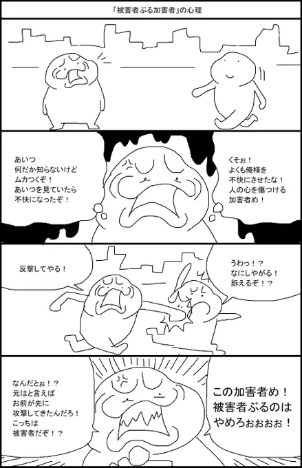 「被害者ぶる加害者」の心理 