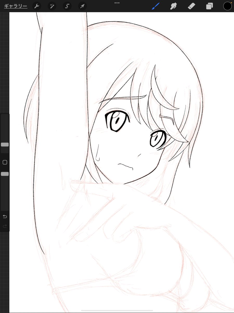 やっぱバストトップの構図はクソ苦手だ。

しかし、前より上達はしている気はするのが唯一の救いだ。 