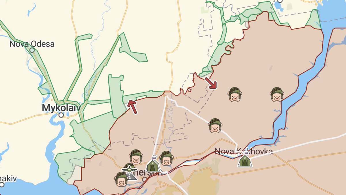 AhmedSh75151405's tweet photo. In the #Kherson region:
The Armed Forces of #Ukraine have moved to serious counterattacks (with good result).
#Russian logistics are destroyed. #AFRF simply fled from many cities.
Updated list of #russian_losses.
#StandWithUkraine
#StopRussianAggression https://t.co/XHPLjfMZ0q