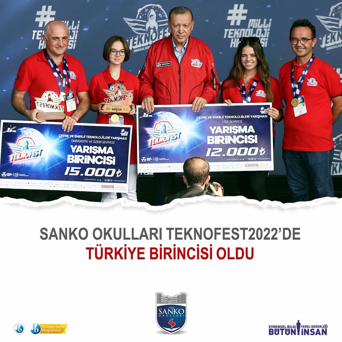 SankoOkul's tweet photo. SANKO OKULLARI’NDAN TEKNOFEST’TE GURURLANDIRAN BİRİNCİLİK - Özel Sanko Okulları https://t.co/7rZ8ju50jM
#TEKNOFEST #sankookulları @teknofest https://t.co/rPWOEnNoCN
