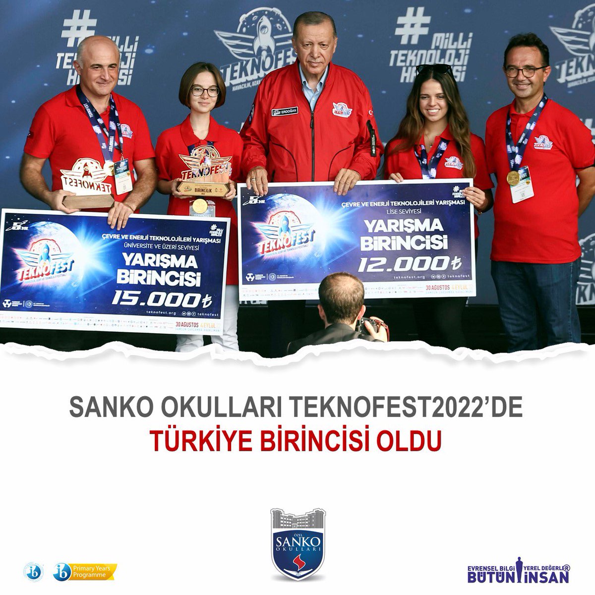 SankoOkul's tweet photo. SANKO OKULLARI’NDAN TEKNOFEST’TE GURURLANDIRAN BİRİNCİLİK - Özel Sanko Okulları https://t.co/7rZ8ju50jM
#TEKNOFEST #sankookulları @teknofest https://t.co/rPWOEnNoCN