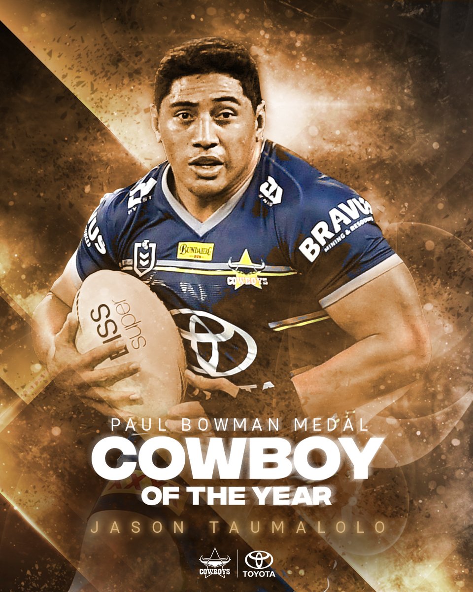nthqldcowboys's tweet photo. For a record sixth time, Jason has been named the Paul Bowman Medal! ➡️ https://t.co/4AT5sABXPK https://t.co/h1BM1VGcCT