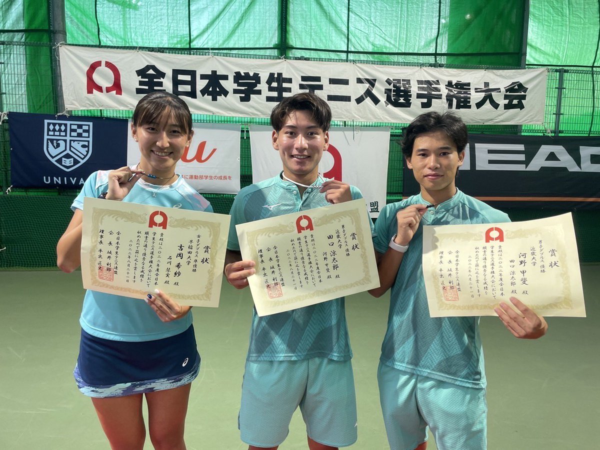erg_method's tweet photo. インカレでもTEAMエルグ大活躍！　男子ダブルス優勝🏅
女子ダブルス準優勝🥈 https://t.co/NkcMQg42gu