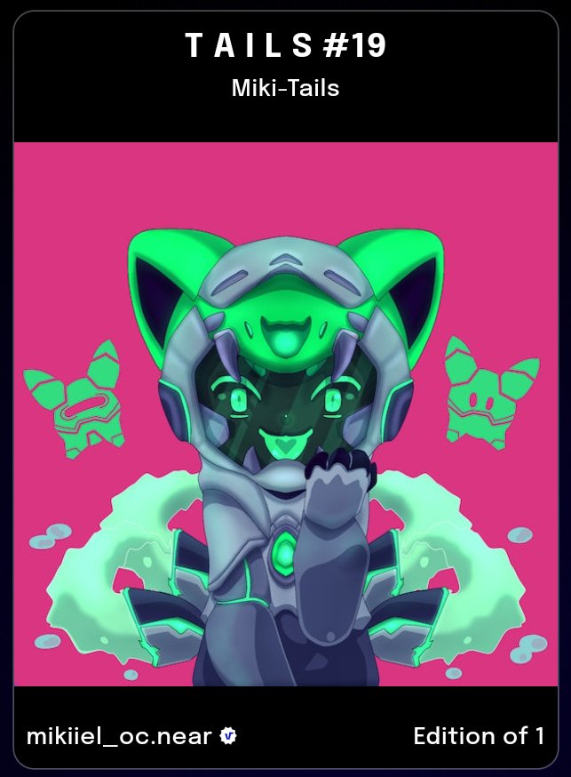 😼T A I L S #19🦊 SOLD‼️

1st sale for the month of sept.
Thank you‼️ @Fil_ArtistGuild, ❤️🔥

#NEARnft #NFTCommunity