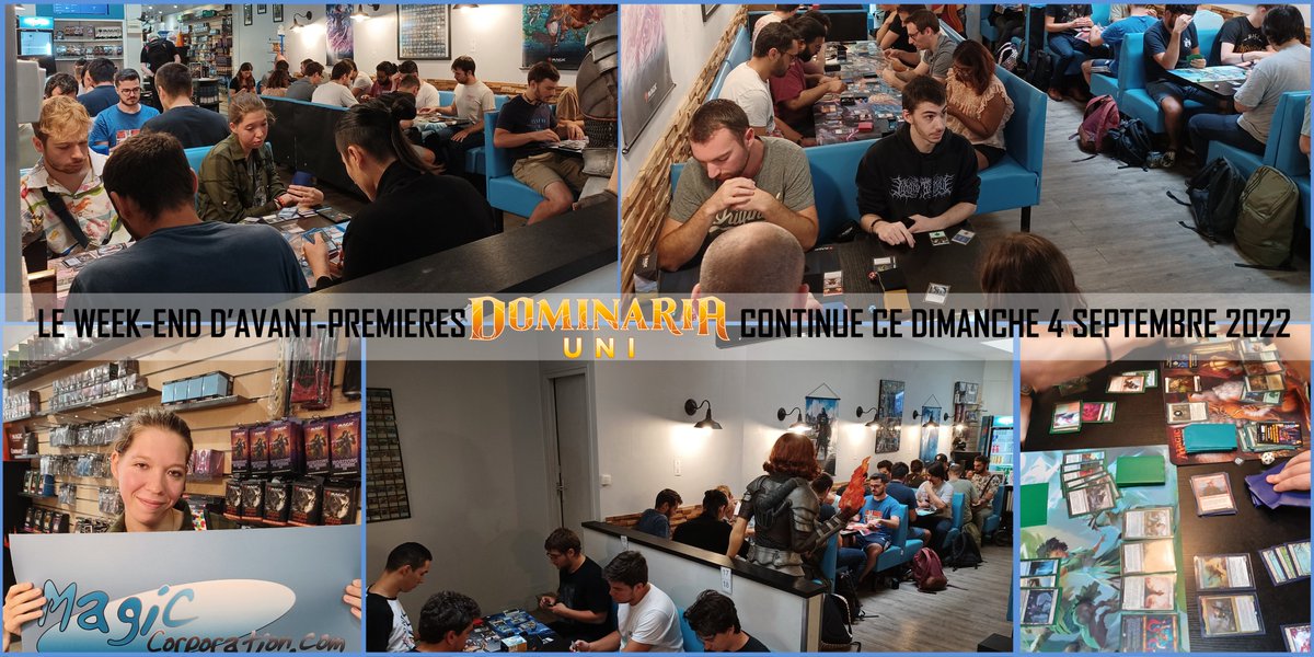 Le week-end d'Avant-Premières continue avec toute l'équipe MagicCorporation, au 24 boulevard beaumarchais, 75011 Paris !
#mtg #wizardsofthecoast #mtglocalstore #mtgprereleaseweekend #MTGDominaria #WPNPremium⚔️ Join the fight ⚔️