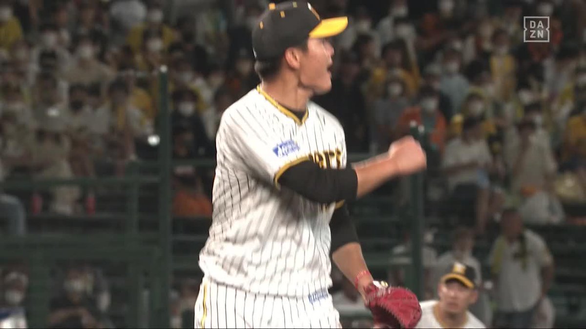 ／
甲子園で西純矢が快投‼️
＼ 
このストレートで空振り三振
 
⚾#プロ野球(2022/9/4)
🆚阪神×巨人
📱Live on #DAZN https://t.co/Va85B6hfcC
