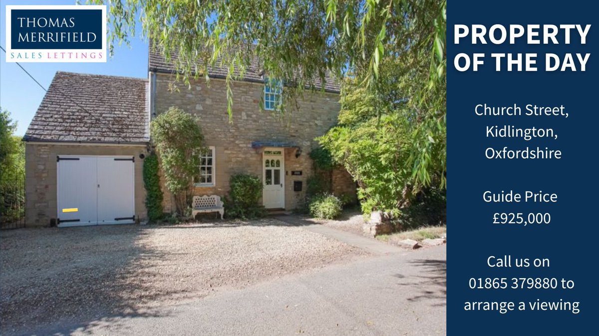 TMSalesLettings's tweet photo. KIDLINGTON, OXFORDSHIRE

Individual detached character property set in the heart of Old Kidlington. 2/3 bedrooms. Secluded gardens. Find out more: https://t.co/ax0kc9JcN2

#OxfordshireRealEstate #CharacterProperty #OldKidlington https://t.co/fUyi5NEczz