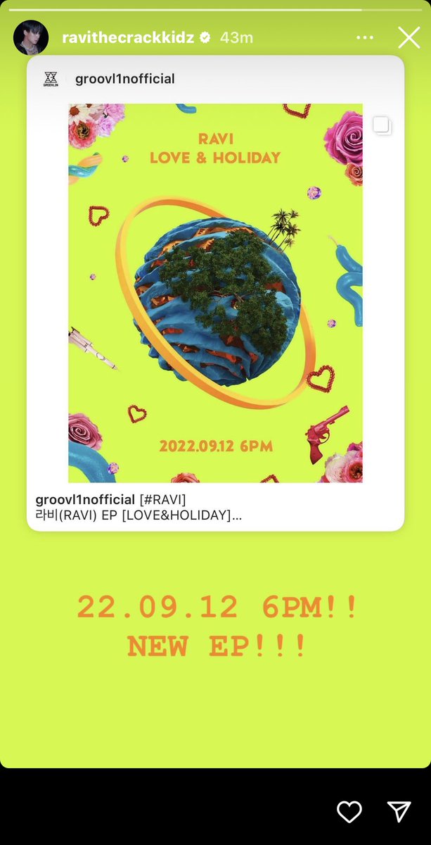 RAVIPhilippines's tweet photo. RAVITHECRACKKIDZ INSTAGRAM STORY UPDATE | 09.04.22 

#라비 #RAVI #RAVIPH 
@RAVI_GTCK https://t.co/w7jMJDawwj