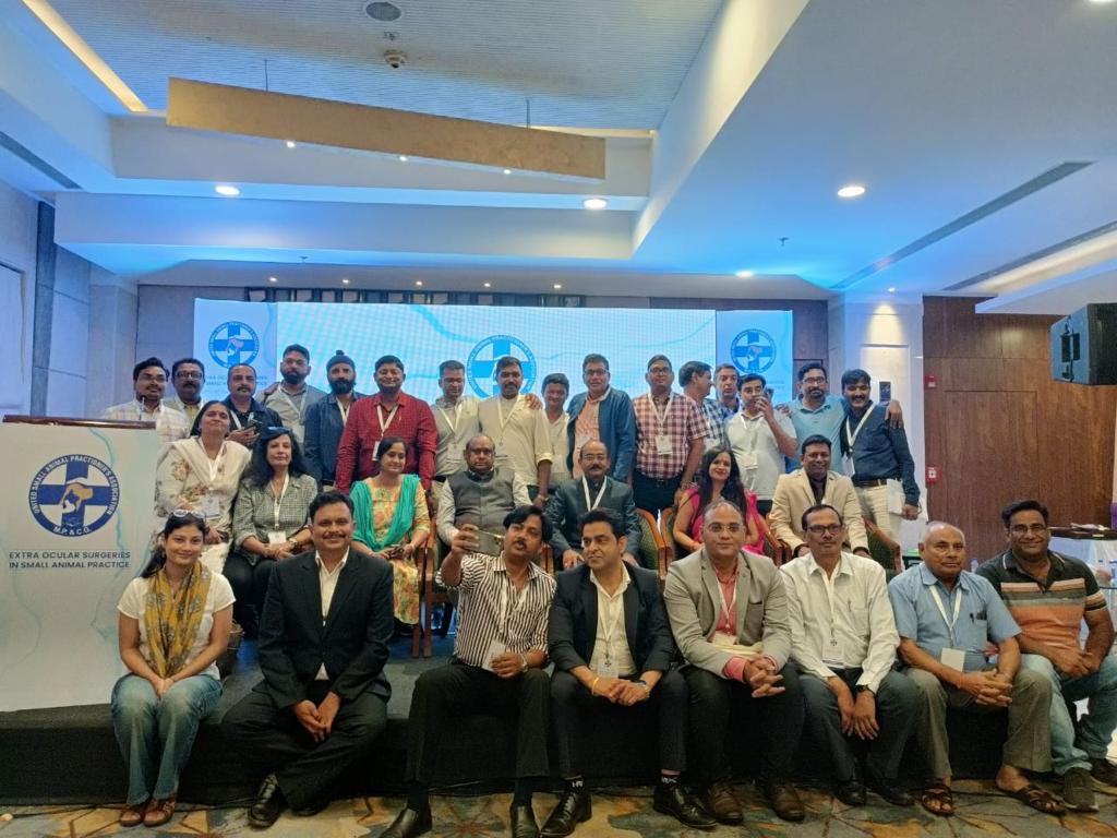 presidentVCI's tweet photo. "We grow professionally when we work together."

Glad to attend a Continous Veterinary Education Program on 2 th September 2022 at Indore, Madhya Pradesh as Guest of Honour. The 3 day international ophthalmology conference and workshop was organised by USAP of MP and Chattisgarh https://t.co/J6977VmPQv