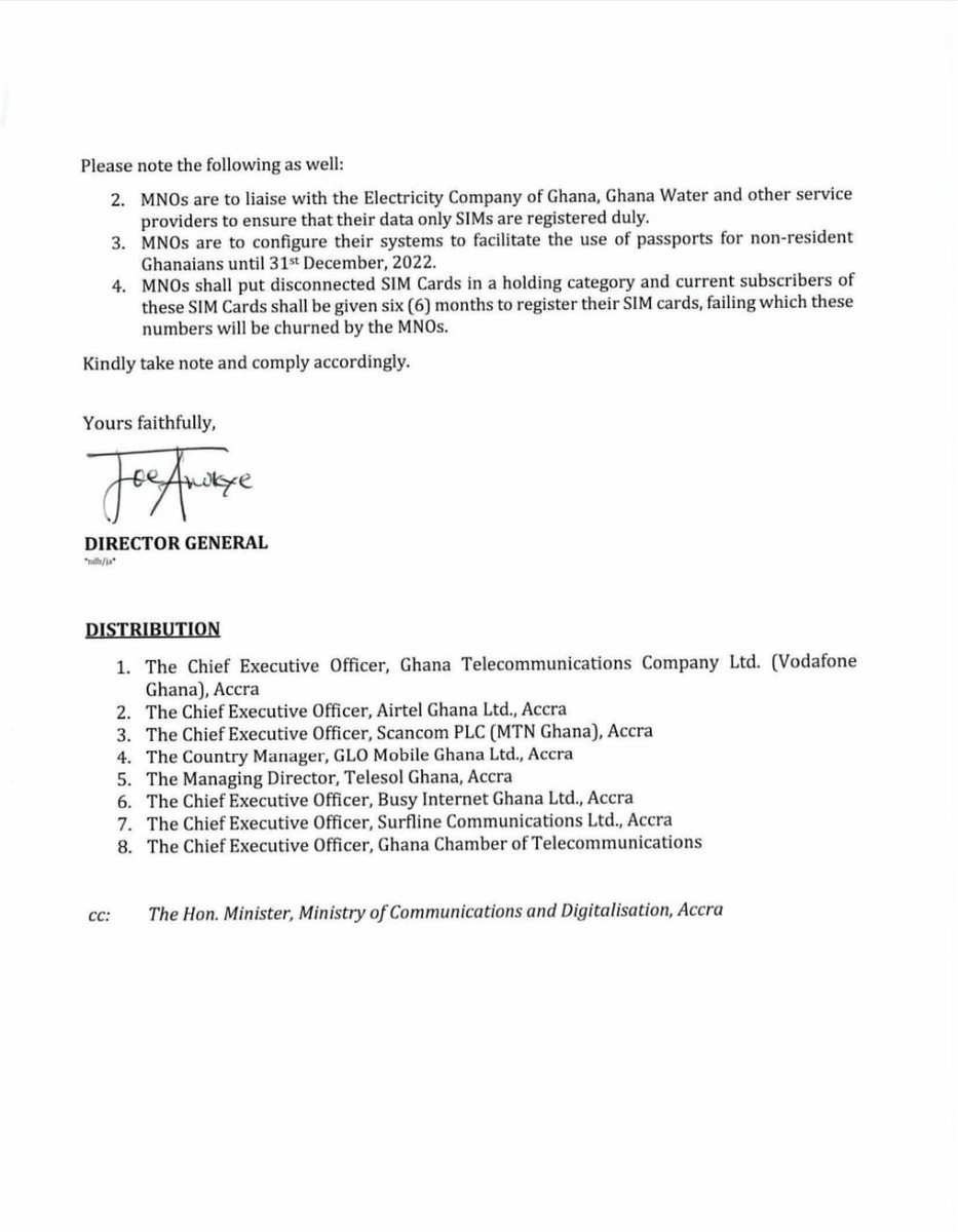 jjamarboye_GH's tweet photo. The National Communication Authority (@NCAGhana) is set to roll out punitive actions against those who have not registered their SIM Cards effective Sept. 5.

Read &amp; Kindly Take Note

#DigiTimeInGhana 
#BuildingGhanaTogether https://t.co/tsrLo93Xzu